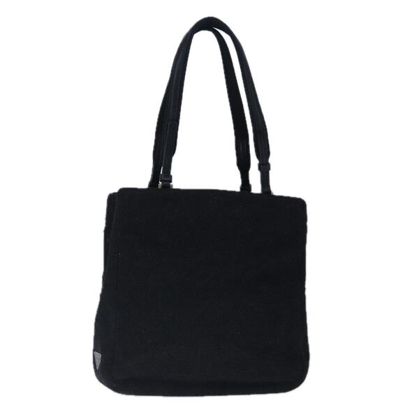 PRADA Hand Bag Wool Black - Picture 1 of 12